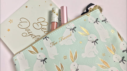 Too Faced Day Dreamer Bunny Makeup Bag - Mint Green