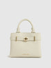 Turn-Lock Tote Bag - Cream