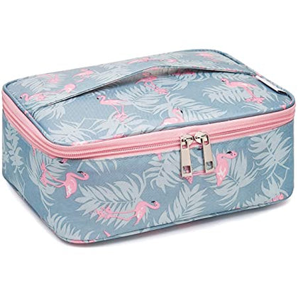 Flamingo travel makeup bag large
