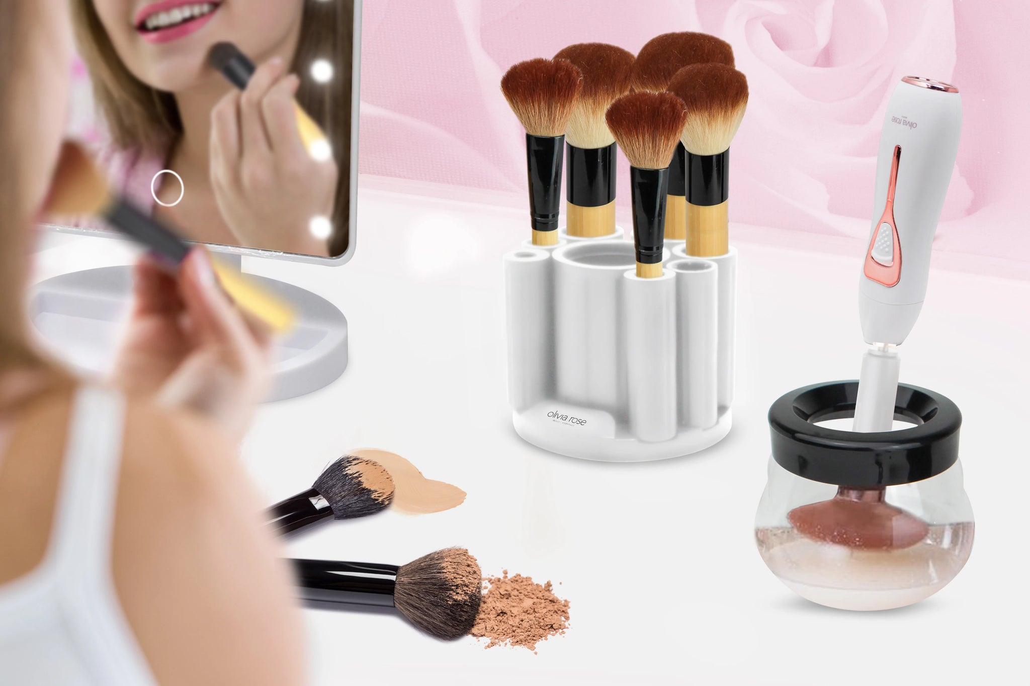 Electric Makeup Brush Cleaner Spinner