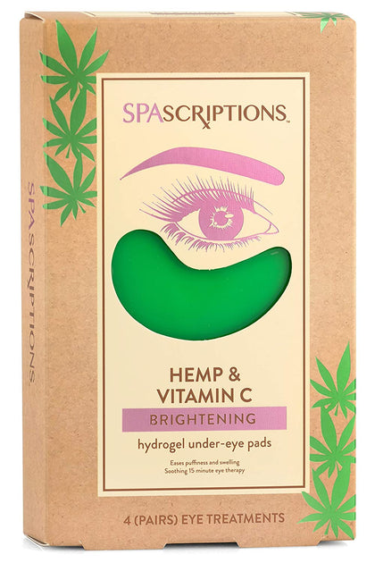 Hydrogel Under Eye Pads (4 pairs) with Hemp & Vitamin C