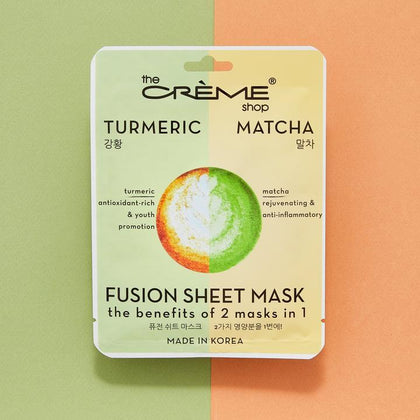 The Creme Shop Fusion Sheet Mask (Turmeric and Matcha)